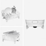 Simplehuman plastic compact dish rack white (British brand)