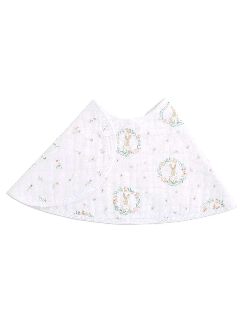 aden+anais muslin burpy bib pink bunnies, imported from the UK