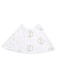 aden+anais muslin burpy bib pink bunnies, imported from the UK