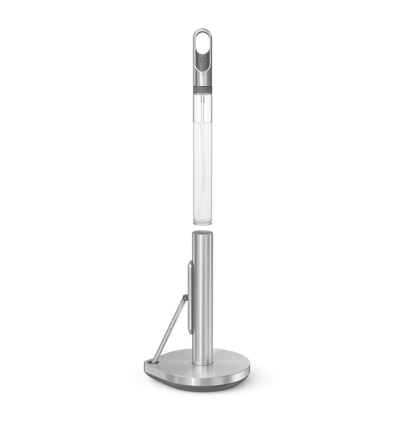 Simplehuman paper towel holder with integrated spray pump, 38cm height (British brand)