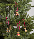 Harrods bear tree decorations set of 4, UK version