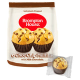Brompton House choc chip muffins 6 x 25g - British product