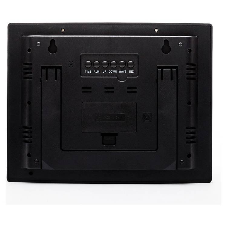 Precision LCD radio controlled clock with alarm and temperature display (British brand)