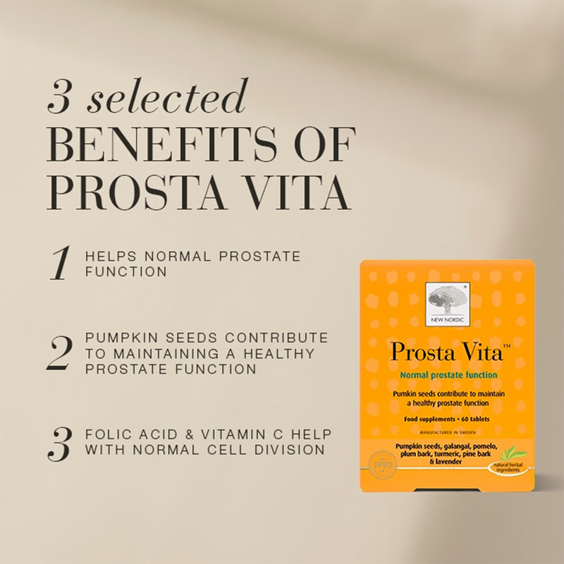 New Nordic Prosta Vita supplements 60 tablets, imported from the UK