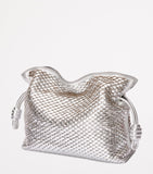 LOEWE Flamenco clutch brown leather scales - British product