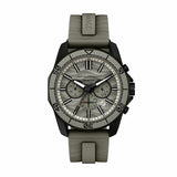 Armani Exchange watch grey silicone strap AX1971, UK version