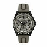 Armani Exchange watch grey silicone strap AX1971, UK version