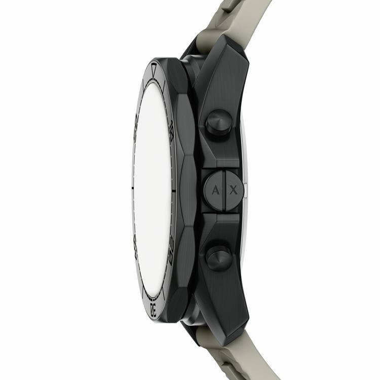 Armani Exchange watch grey silicone strap AX1971, UK version