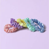 Flitzy pastel hair scrunchies pack of 5 (British brand)