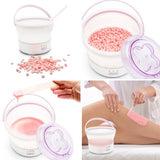 Rio Go Smooth hard wax heater kit with stripless wax beads - British product