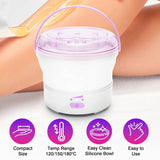 Rio Go Smooth hard wax heater kit with stripless wax beads - British product
