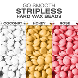 Rio Go Smooth hard wax heater kit with stripless wax beads - British product