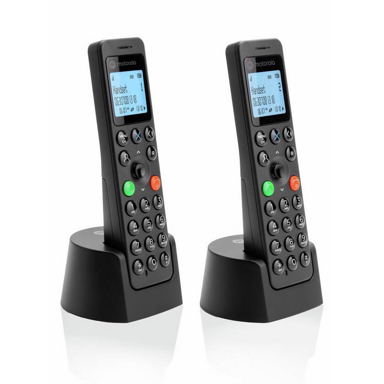Motorola cordless telephone twin set, UK version