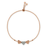 Radley heart charm bracelet rose gold and silver plated, UK version