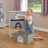 Liberty House Toys Kids Arctic 3 drawer storage unit grey, imported from the UK
