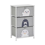 Liberty House Toys Kids Arctic 3 drawer storage unit grey, imported from the UK