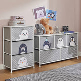 Liberty House Toys Kids Arctic 3 drawer storage unit grey, imported from the UK