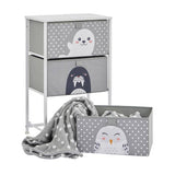 Liberty House Toys Kids Arctic 3 drawer storage unit grey, imported from the UK