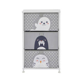 Liberty House Toys Kids Arctic 3 drawer storage unit grey, imported from the UK
