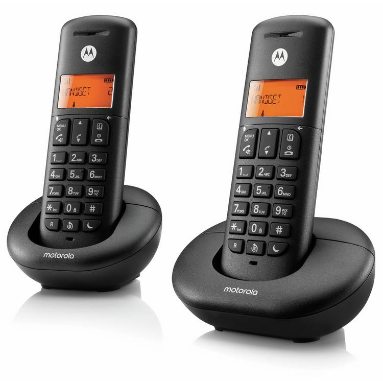 Motorola E202 twin cordless telephone, imported from the UK