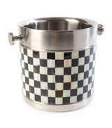 Harrods MacKenzie-Childs Stainless Steel Courtly Check Ice Bucket 18cm- Buy online at McGrocer