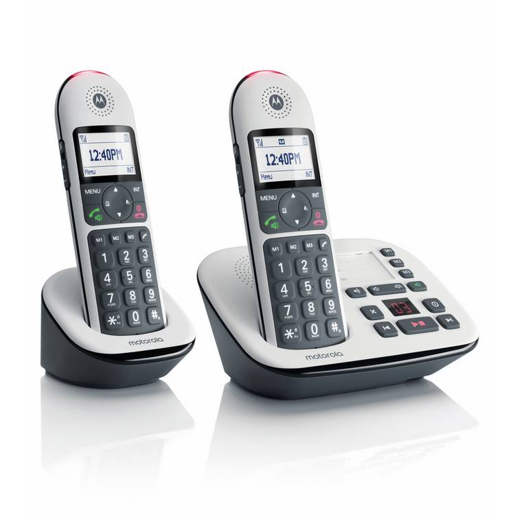 Motorola CD5012 twin cordless telephone with answer machine (British brand)