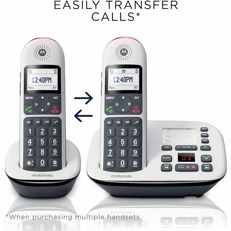 Motorola CD5012 twin cordless telephone with answer machine (British brand)