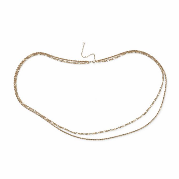 Revere gold tone multi chain belly chain (British brand)