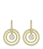 Boodles yellow gold diamond hoop earrings, UK version