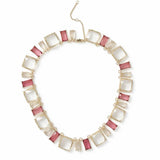 Argos Revere Freedom Multi Pink and Clear Square Crystal Necklace 45cm- Buy online at McGrocer