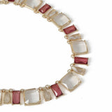 Revere crystal necklace with curb chain - British product