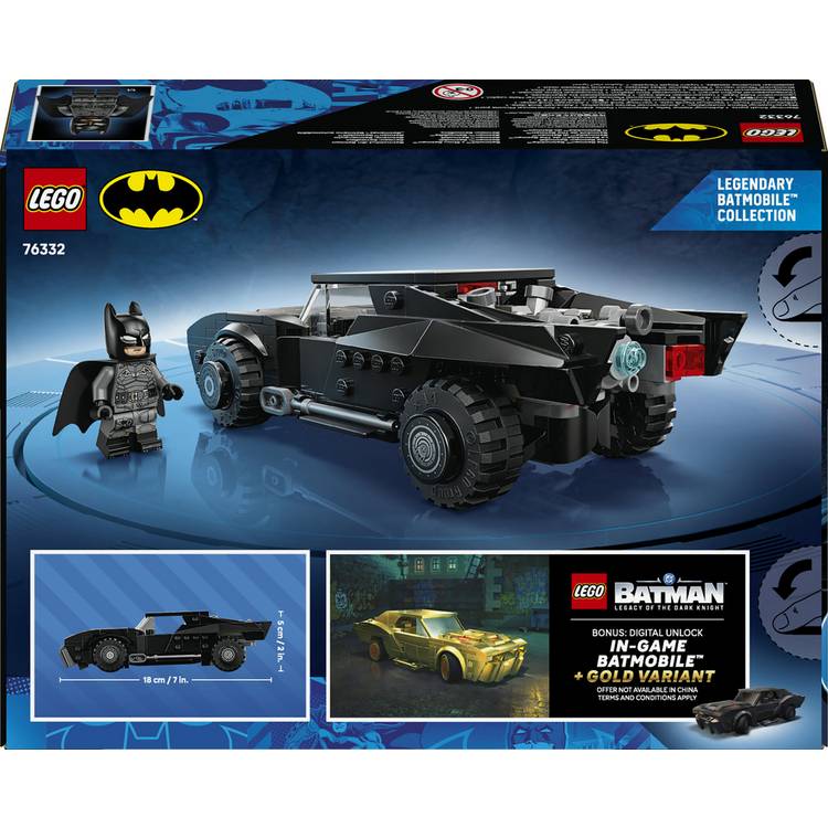 LEGO Batman Batmobile 330-piece set, imported from the UK