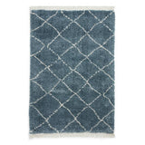 Think Rugs boho blue shaggy rug 120x170cm (British brand)