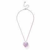 Argos Flitzy Glittery Pink Heart Pendant Necklace Chain 20cm- Buy online at McGrocer