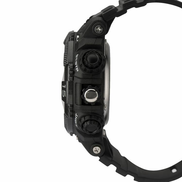 Sekonda men's digital sports watch with black plastic strap - British product