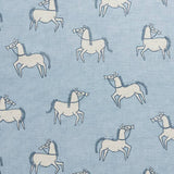 Scion Canter Mist Blue flatweave rug 76x150cm, imported from the UK