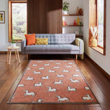 Argos Scion Canter Spice Terracotta Flatweave Rug 76x150cm- Buy online at McGrocer