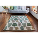 Scion Cedar Juniper Green flatweave rug 120x170cm (British brand)