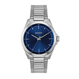 Argos Hugo Stainless Steel Blue Dial Bracelet Watch- Buy online at McGrocer