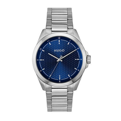 Argos Hugo Stainless Steel Blue Dial Bracelet Watch- Buy online at McGrocer