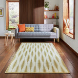 Argos Scion Kasuri Honey Yellow Flatweave Rug 76x150cm- Buy online at McGrocer