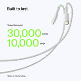 Belkin braided Lightning cable white 0.15m, UK version