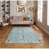 Argos Harlequin Demoiselle Blue Flatweave Rug - 120x170cm- Buy online at McGrocer