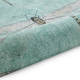 Harlequin Demoiselle blue flatweave rug 120x170cm (British brand)
