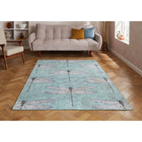 Harlequin Demoiselle blue flatweave rug 120x170cm (British brand)