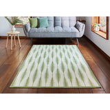 Scion Kasuri flatweave rug sage green 76x150cm - British product