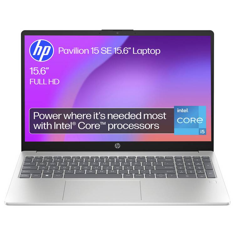 HP Pavilion 15 SE laptop 15.6in Silver - British product