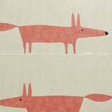 Scion Mr Fox terracotta flatweave rug 76x150cm, imported from the UK