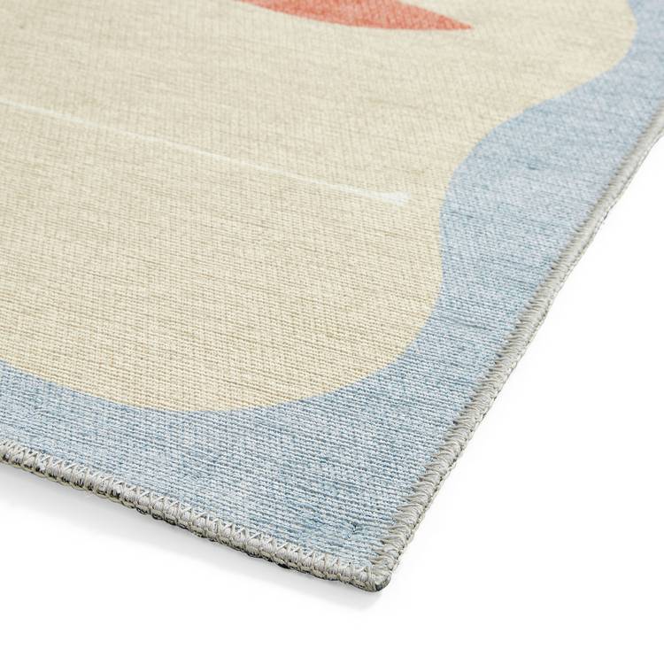 Scion Mr Fox terracotta flatweave rug 76x150cm, imported from the UK