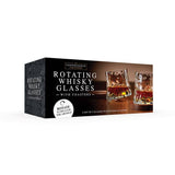 Argos Menkind Connoisseur Creations Rotating Whisky Glasses with Coasters Set 600ml- Buy online at McGrocer